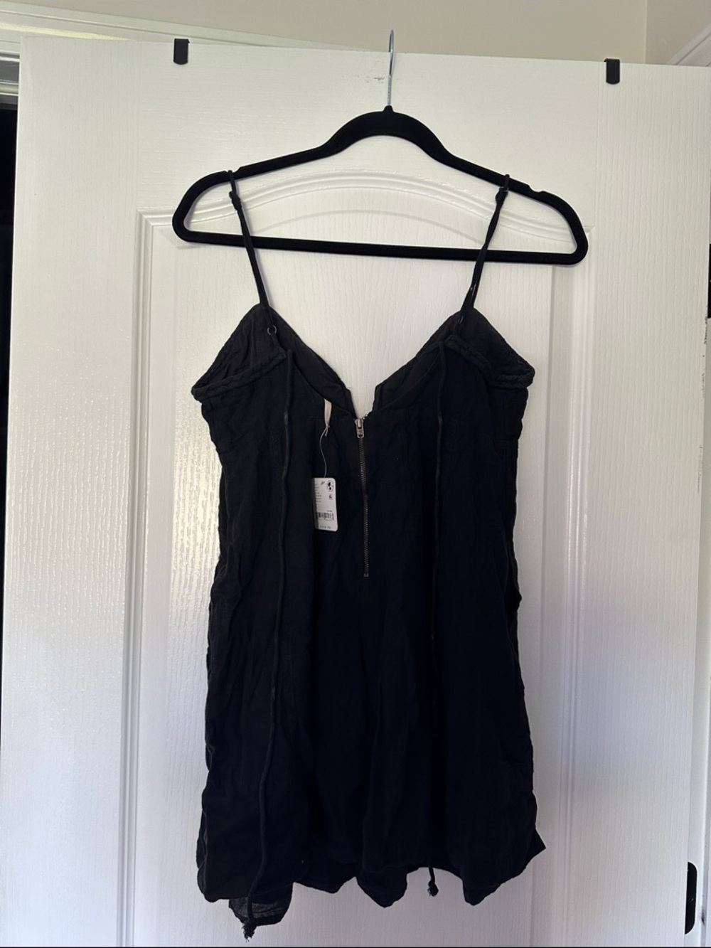 Free People Black Spaghetti Strap Mini Dress - Picture 2 of 4